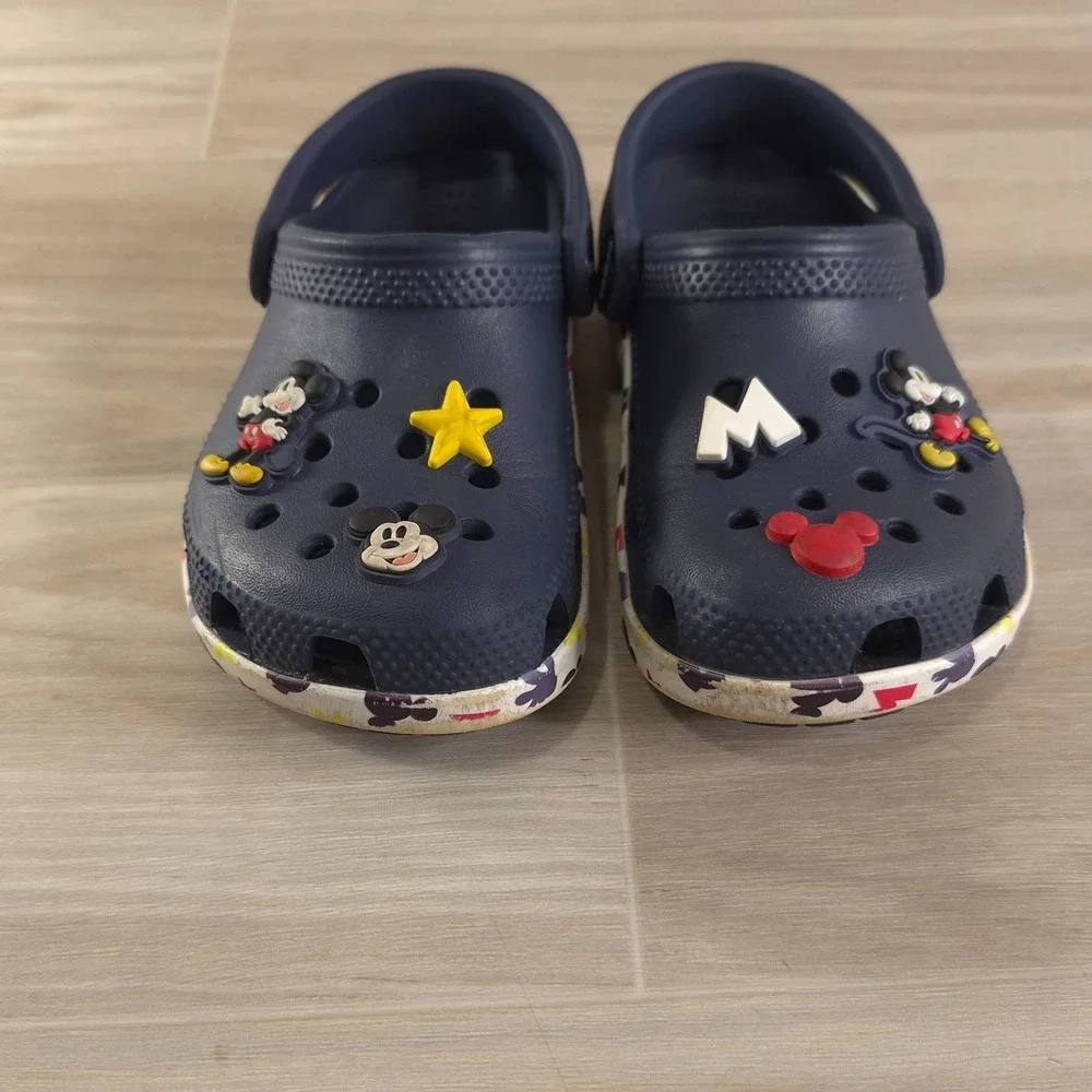 Crocs Disney Mickey Mouse Clog Kids Toddler Size 9 Classic Beach Walk Park